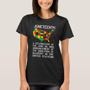 T-shirt Le 11° anniversaire de la libération des noirs afr