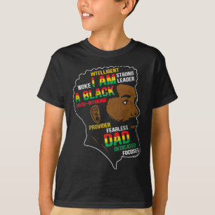 T-shirt Le 11 juin est ma fête d'indépendance Père noir