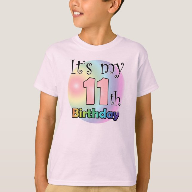 T-shirt Le 11e anniversaire de la naissance de l'enfant (Devant)