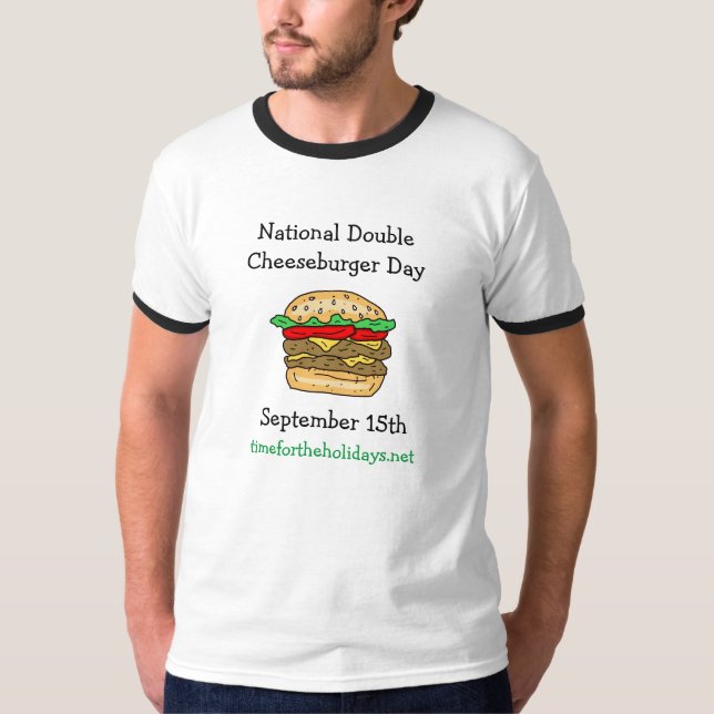 T-shirt Le 15 septembre est le jour national du double che (Devant)