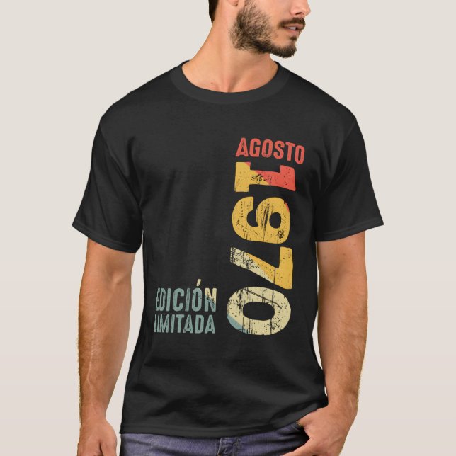 T-shirt Le 1970 août 1970 1970 1970 (Devant)
