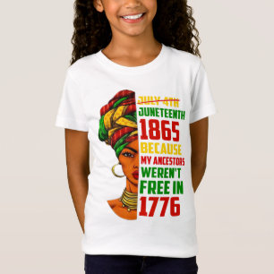 T-Shirt Le 19ème siècle Accentue Afro l'histoire de l'Afri