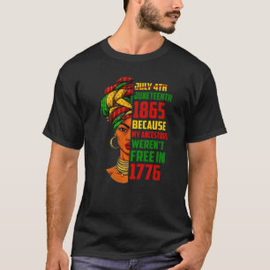 T-shirt Le 19ème siècle Accentue Afro l'histoire de l'Afri