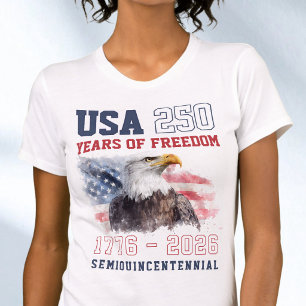 T-shirt Le 250e anniversaire de l'Amérique Liberté 4 juill