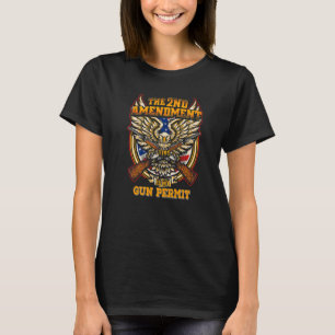T-shirt Le 2E Amendement Est Mon Permis D'Arme À Feu Deuxi