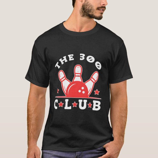 T-shirt Le 300 Club Bowler Bowling (Devant)