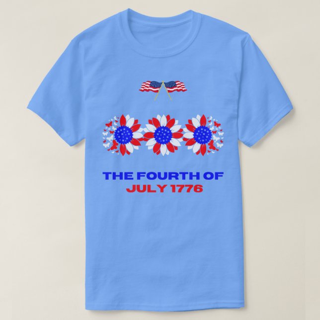 T-shirt Le 4 Juillet 1776 (Design devant)