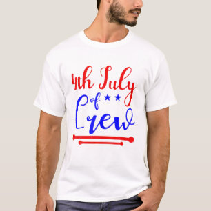 T-shirt Le 4 Juillet De L'Équipage Patriotique Famille Am