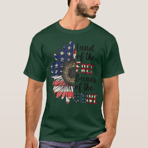 T-shirt Le 4 juillet les femmes, American Flag Graphic P