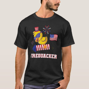 T-shirt Le 4 Juillet Usa Patriotique Patriotique Pirate Ru
