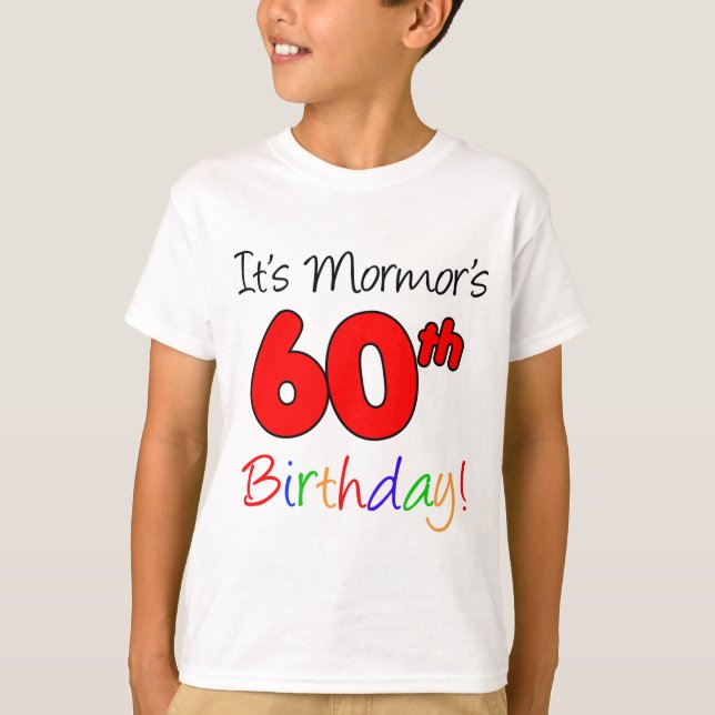 T-shirt Le 60e anniversaire de Mormor (Devant)