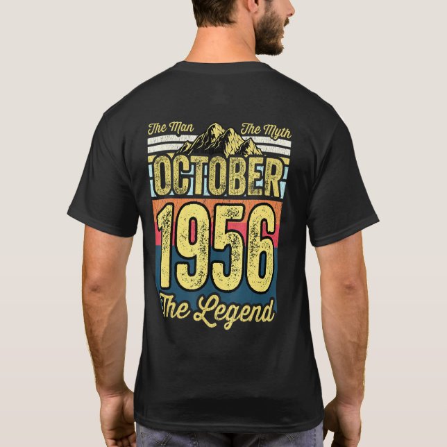 T-shirt Le 65e anniversaire de l'homme (Dos)