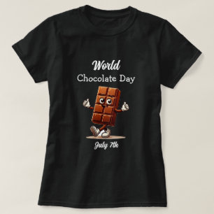 T-shirt Le 7 juillet est la Journée mondiale du chocolat