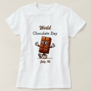 T-shirt Le 7 juillet est la Journée mondiale du chocolat