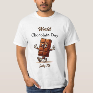 T-shirt Le 7 juillet est la Journée mondiale du chocolat