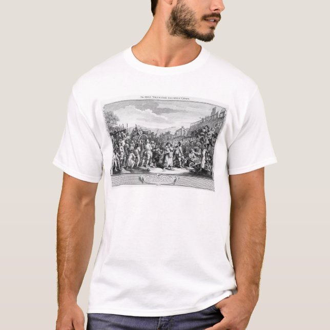 T-shirt Le 'apprenti oisif exécuté chez Tyburn (Devant)