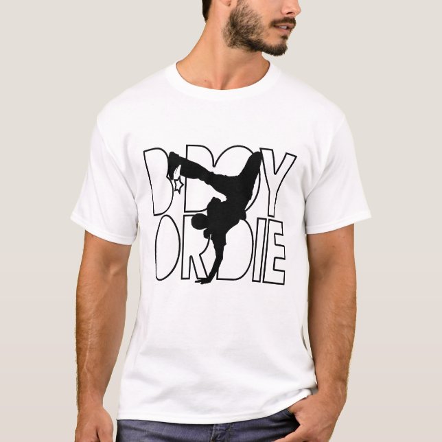 T-shirt Le B-Garçon ou meurent silhouette (Devant)