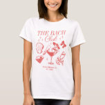 T-shirt Le Bach Club Beach Wedding Bachelorette Party<br><div class="desc">Faites un peu de plaisir à votre prochaine soirée de bachelorette avec ce magnifique jeu de maillots de plage personnalisés. Que vous fêtiez un voyage à la plage, des vacances pour les filles ou des vacances pour les meilleurs amis, ces t-shirts personnalisés pour les fêtes de bachelorette de plage sont...</div>