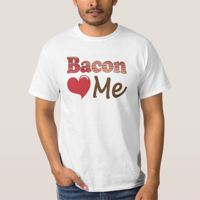 T-shirt Le Bacon M'aime (Devant)