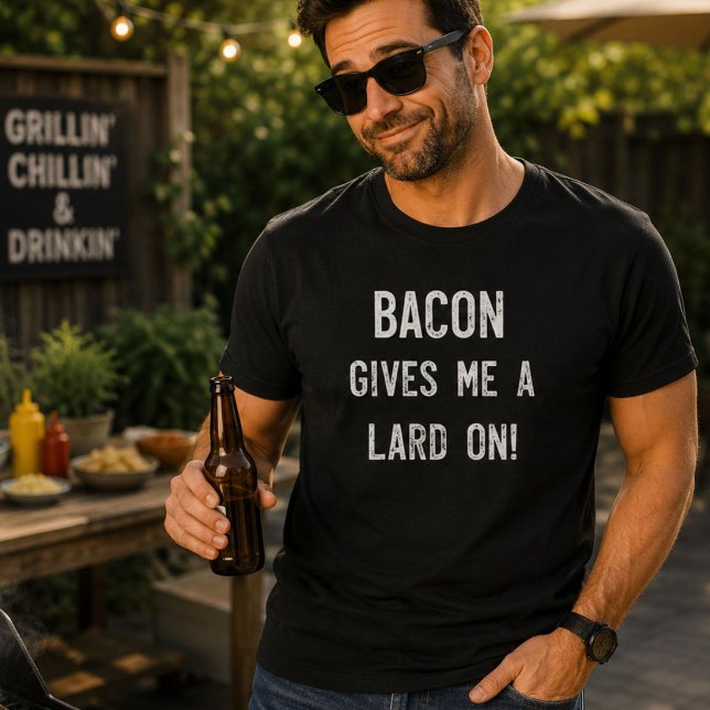 T-shirt Le bacon me donne un gras sur fun Bacon (Créateur téléchargé)