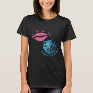 T-shirt Le baiser de chemise tout le temps disco occasionn