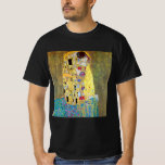 T-shirt Le baiser de Gustav Klimt, Art Nouveau Vintage<br><div class="desc">Le Kiss (Der Kuss) (1907/08) de Gustav Klimt est probablement son oeuvre la plus célèbre. Klimt a commencé à y travailler en 1907 et c'est le point culminant de sa soi-disant "période d'or". The Kiss est une vintage peinture d'amour et d'amour de l'époque victorienne Symbolisme mettant en vedette un couple...</div>