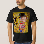 T-shirt Le baiser de Gustav Klimt, Art Nouveau Vintage<br><div class="desc">Le tableau ultime de l'amour, un beau design pour célébrer la Saint Valentin avec! The Kiss (détail) (1907-1908) de Gustav Klimt est un symbole de l'époque victorienne vintage de l'amour d'art et de la peinture romantique mettant en scène un couple romantique dans différentes nuances d'or, motifs et symboles, partageant un...</div>