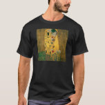 T-shirt Le baiser - Gustav Klimt<br><div class="desc">Célèbre tableau romantique de Gustav Klimt. Le Kiss est un magnifique chef-d'oeuvre pour les amateurs de grands arts.</div>
