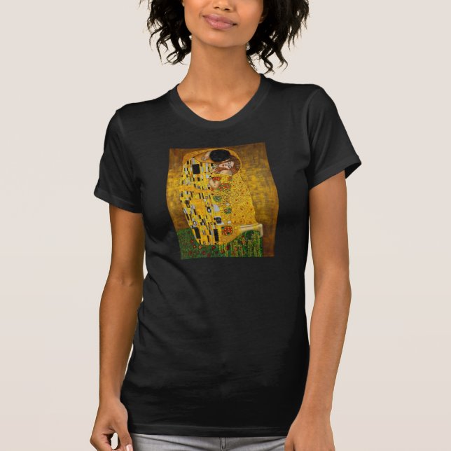 T-shirt Le baiser par Gustav Klimt (Devant)