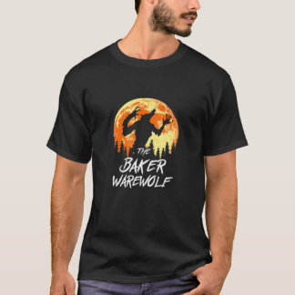 T-shirt Le Baker Werewolf Halloween Baking Trick Ou Treat
