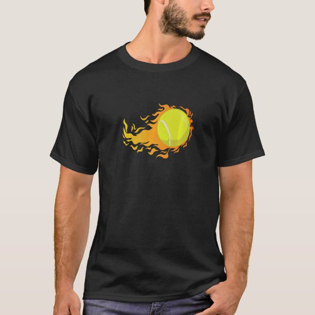 T-shirt Le Bal De Tennis Brûle Comme Un Beurre (Devant)