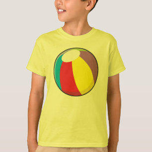 T-shirt Le ballon de plage en plastique gonflable fait sur
