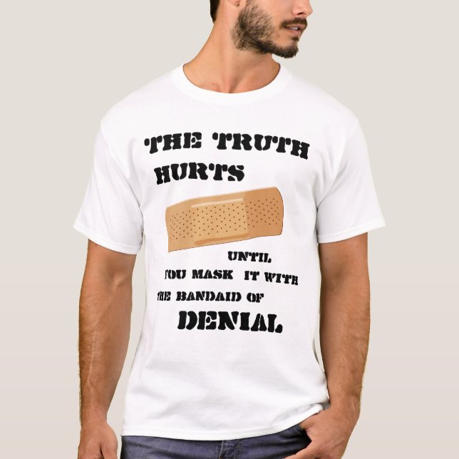 T-shirt Le Bandaid du démenti (Devant)
