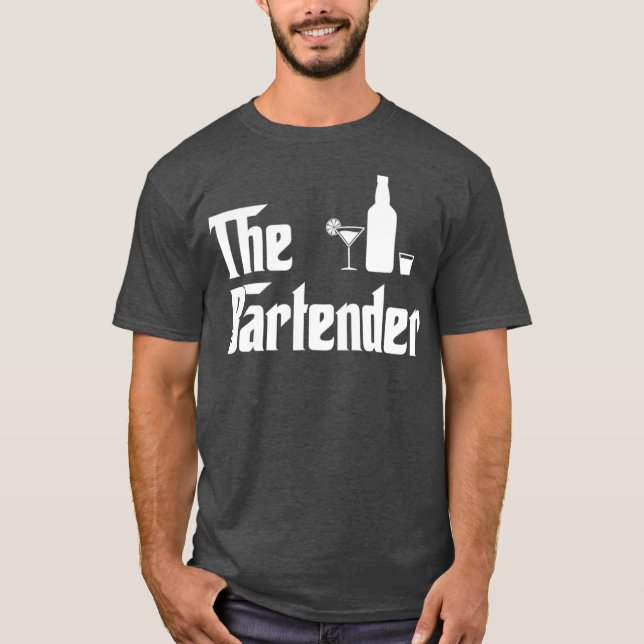 T-shirt Le barman amusant (Devant)
