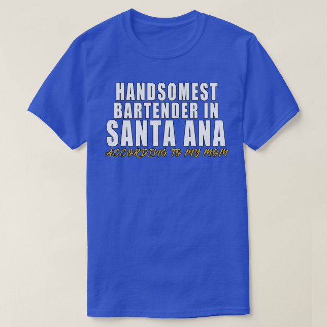 T-shirt Le barman le plus maladroit à Père Noël Ana Selon  (Design devant)