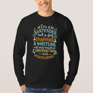 T-shirt Le barman n'est pas un chien Waitress Barman