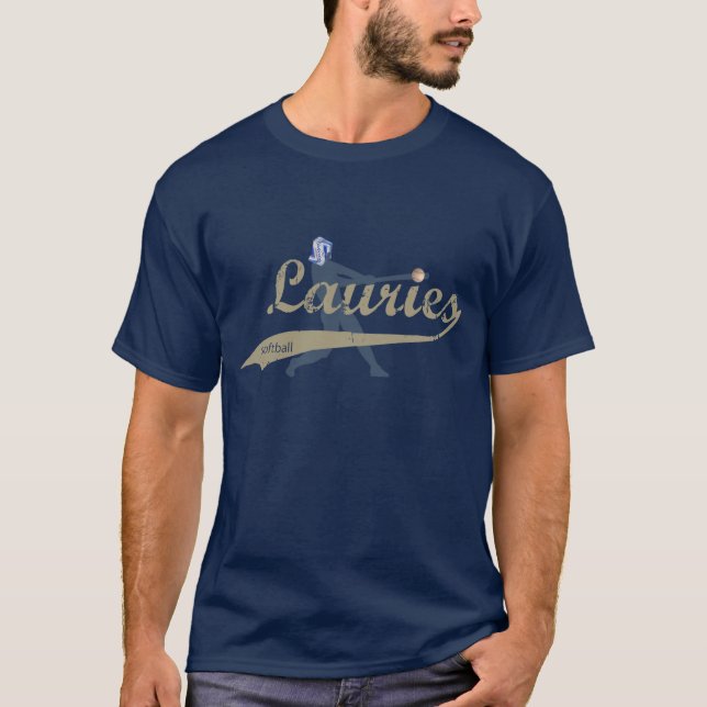 T-shirt Le base-ball de magasin de Lauries-The (Devant)