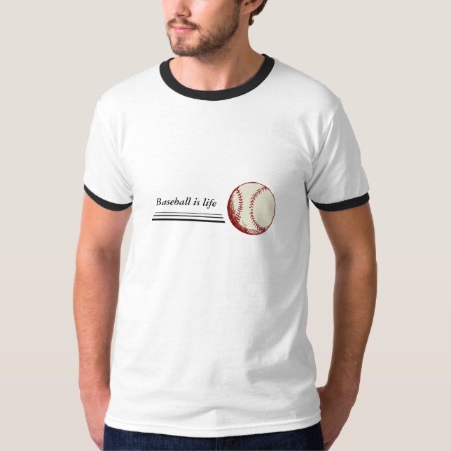 T-shirt Le base-ball est la vie (Devant)