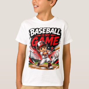 T-shirt Le Baseba Est Mon Jeu Design Sportif Enfantin Ka