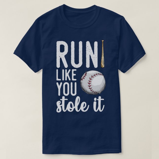 T-shirt Le Baseball Coule Comme Si Vous L'Aviez Volé (Design devant)
