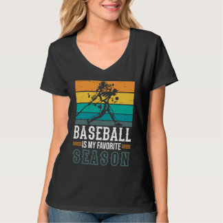 T-shirt Le baseball est mon jeu de batte de saison préféré