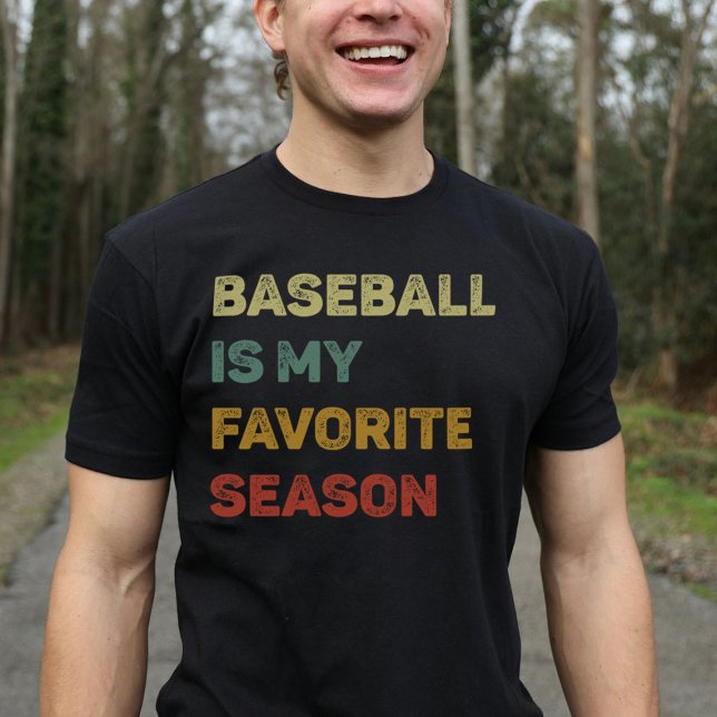 T-shirt Le Baseball Est Mon Retro De Saison Préférée (Créateur téléchargé)