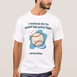 T-shirt le baseball m'a frappé