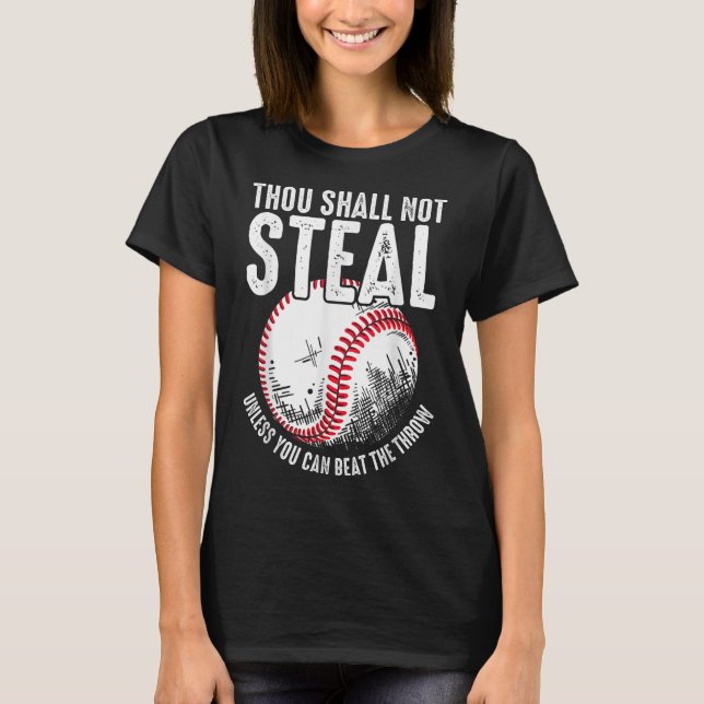 T-shirt Le Baseball Ne Volera Pas À Moins Que Vous Ne Puis (Devant)