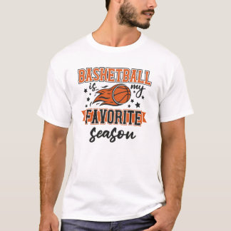 T-shirt Le basket-ball est ma saison préférée