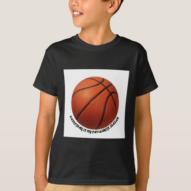 T-shirt Le Basket-Ball Est Ma Saison Préférée Active (Devant)