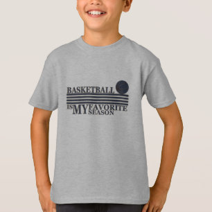 T-shirt Le basket-ball est ma saison préférée avec la ball