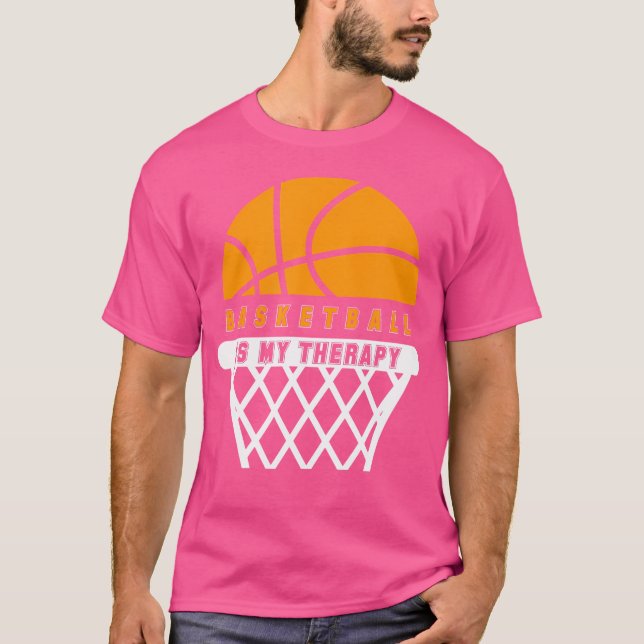 T-shirt Le Basket-Ball Est Ma Thérapie Pour Les Joueurs Et (Devant)