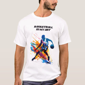 T-shirt Le basket-ball est mon art