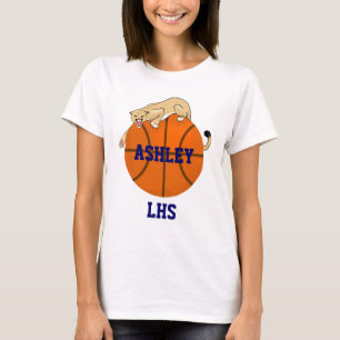 T-shirt Le basket-ball folâtre la pièce en t - des pumas